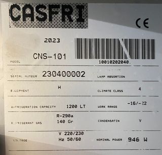 CONGELADOR VERTICAL CNS/101 - DOCRILUC