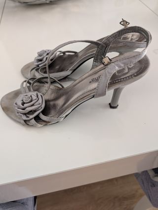 Sandalias Plateadas