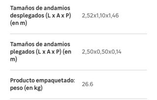 Andamio alquiler por horas o dias economico.
