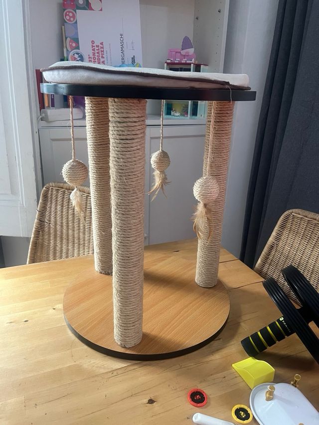 Rascador Gato - 3 postes sisal