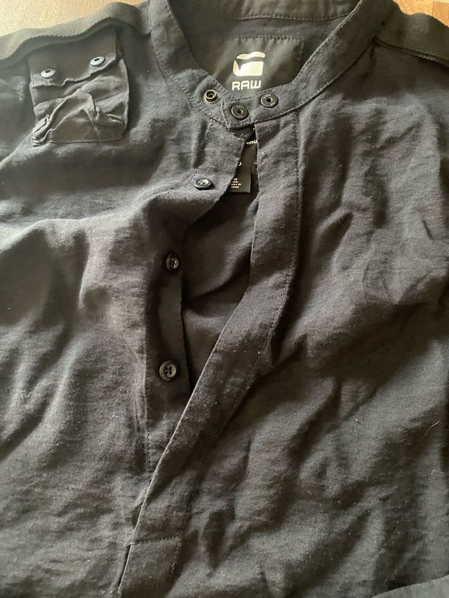 Camicia G-Star RAW nera in lino