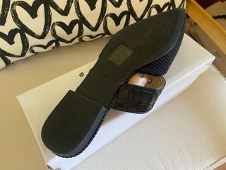 Sandalias negras ideal shoes - Tacón bajo