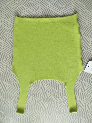 Top verde tejido - nuevo