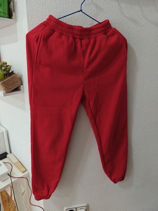 Pantalón chándal rojo - felpa