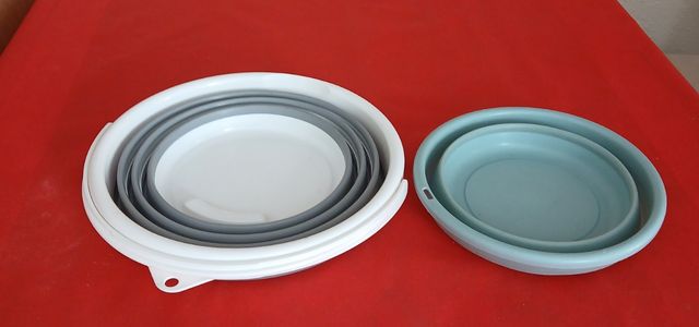 Cubo y berreñito Gris y Blanco