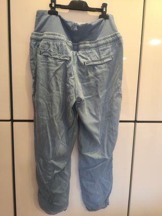Lote 2 pantalones premamá verano -38 M -