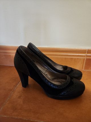 Zapatos tacón negros Dacpola