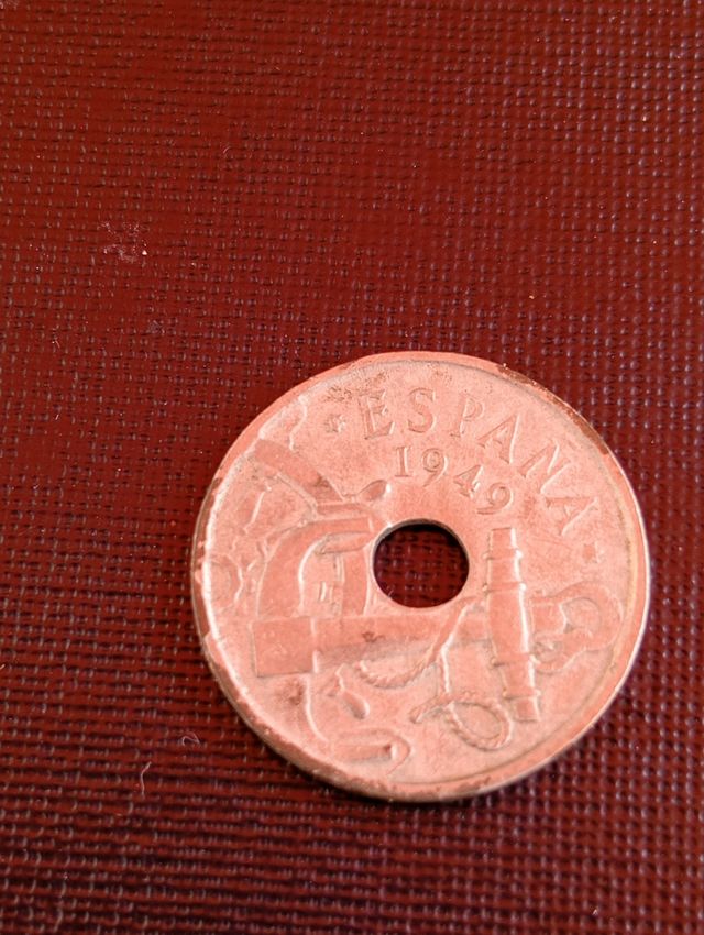 Moneda 50 céntimos España 1949