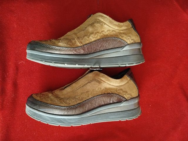 Zapatillas Stone 39 Marrón Dorado