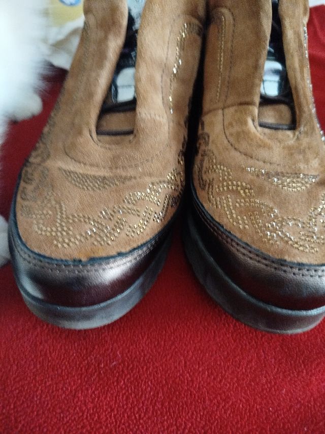 Zapatillas Stone 39 Marrón Dorado