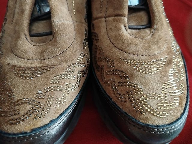 Zapatillas Stone 39 Marrón Dorado