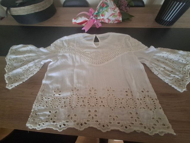 Blusa Zara blanca - Talla s