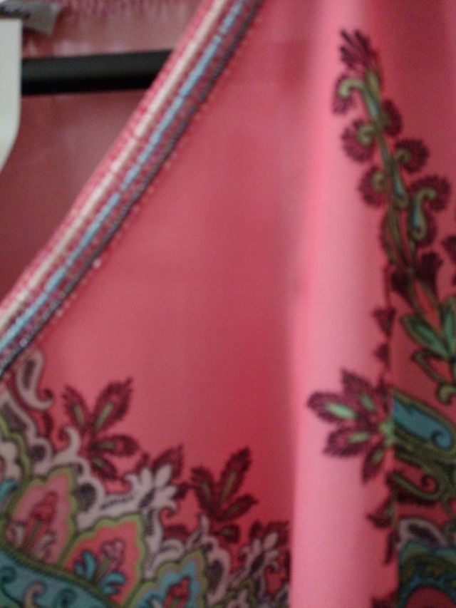 Caftano Pink Multicolor Tg unica