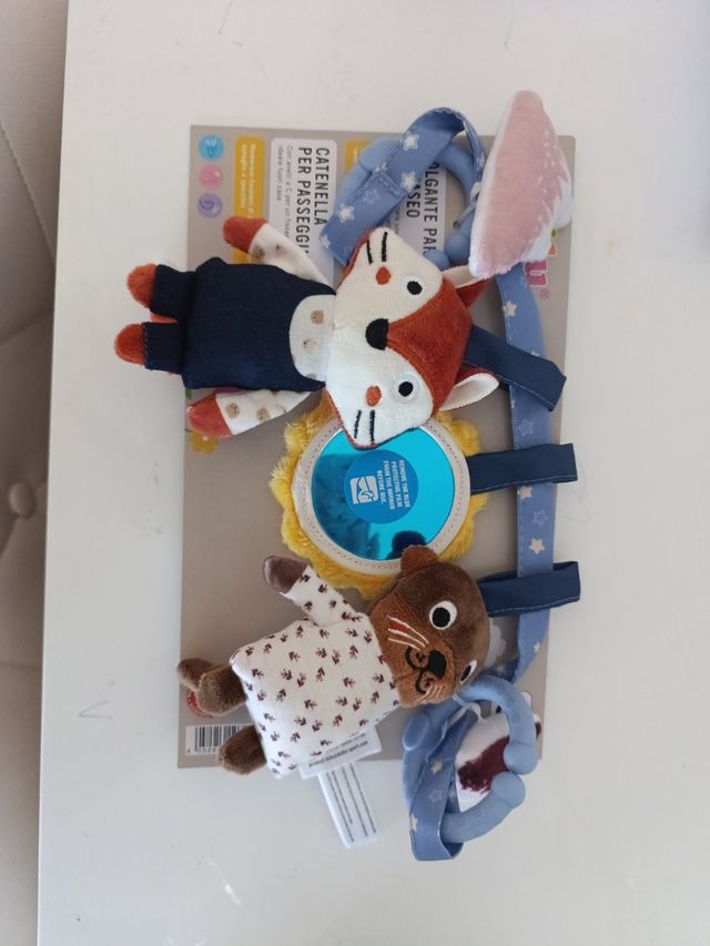 Catenilla para cochecito - Oso y Zorro