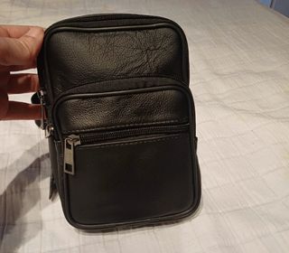 Riñonera Piel Negra - Bolso Pequeño