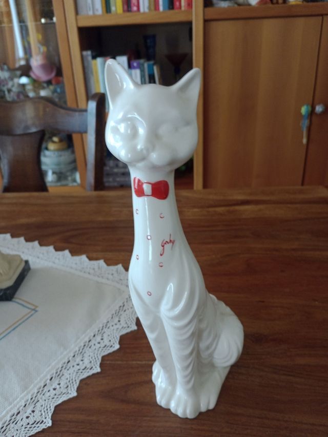 Statuetta gatto vintage