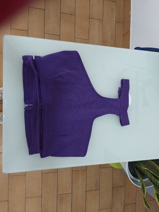 Pantalón chándal y top naranja-morado
