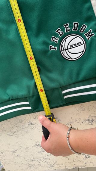 Giacca Varsity Verde e Bianca