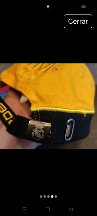 Gorra Real Madrid niño - Amarilla