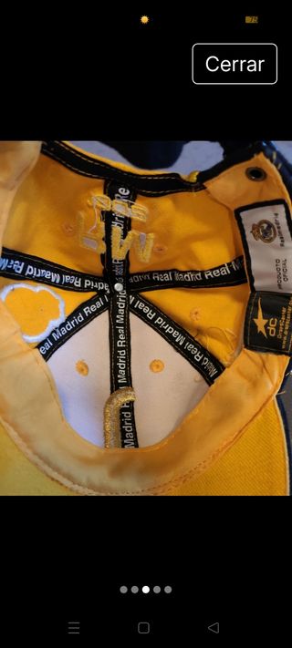 Gorra Real Madrid niño - Amarilla