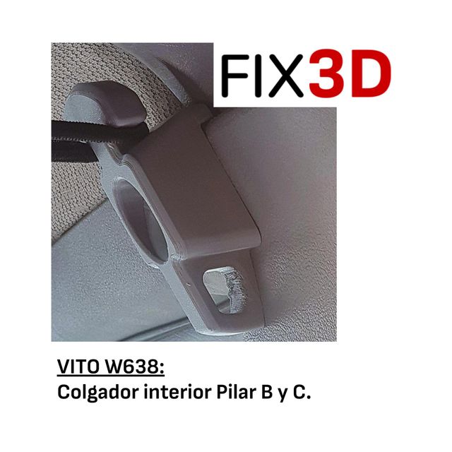 Colgador interior Mercedes Vito W638 (kit 4uds)