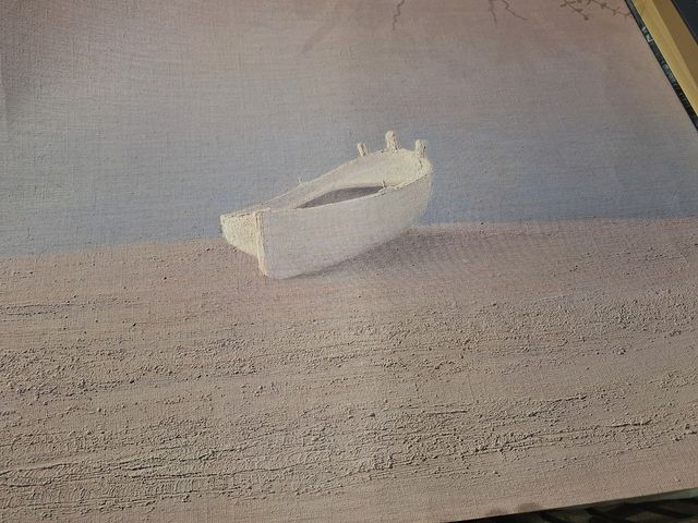 2 stampe artistiche: Navi nella sabbia