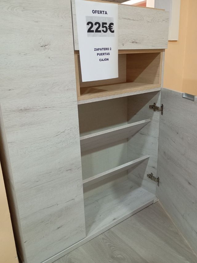 Zapatero 2 puertas & cajón