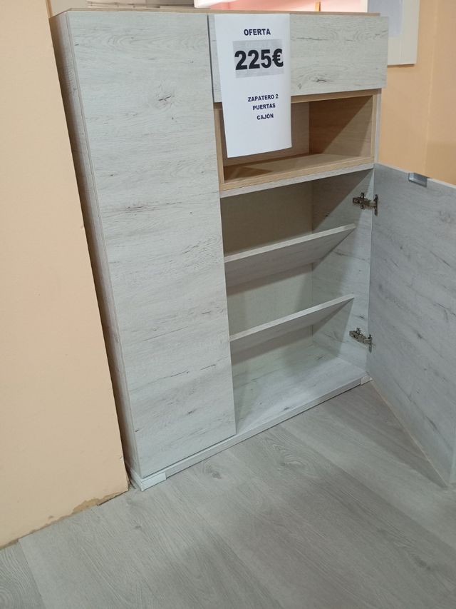 Zapatero 2 puertas & cajón