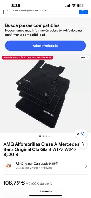 Alfombrillas AMG Mercedes Clase A