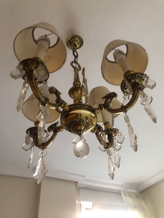 Lámpara techo vintage 4 luces