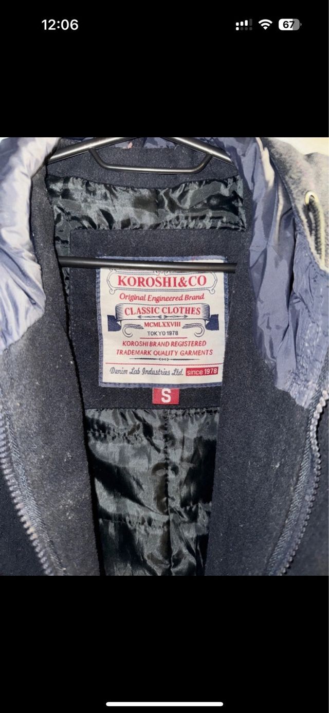 Abrigo KOROSHI&CO negro talla S