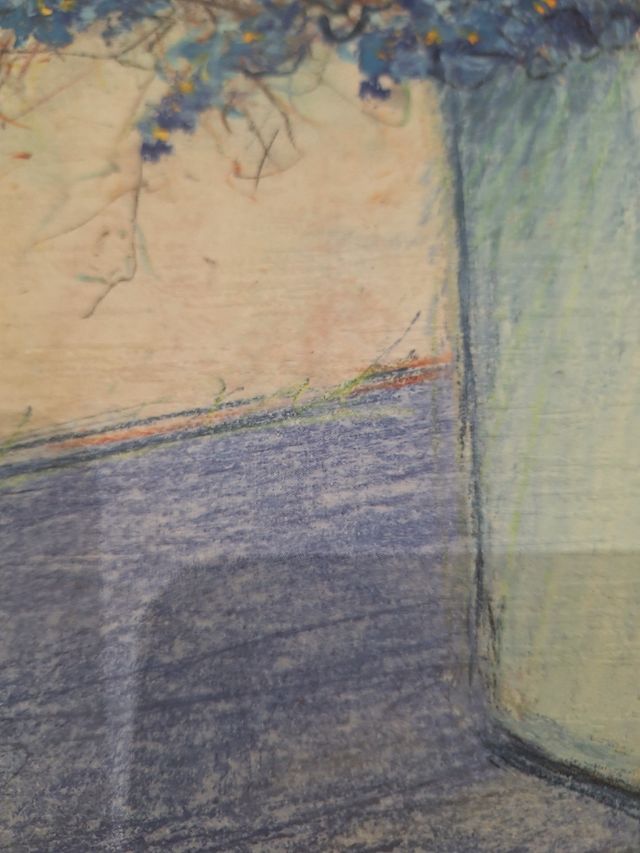 Foglio Fiori Blu - Stampa