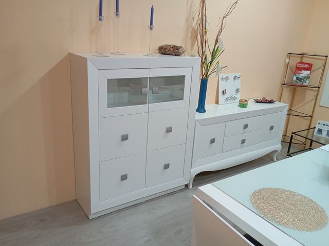 Mueble salón blanco - 2 piezas
