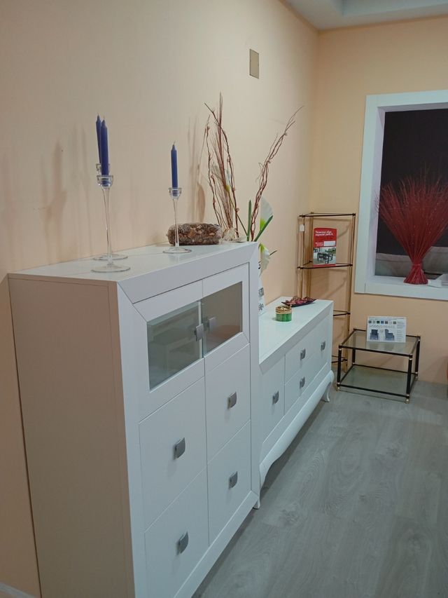 Mueble salón blanco - 2 piezas