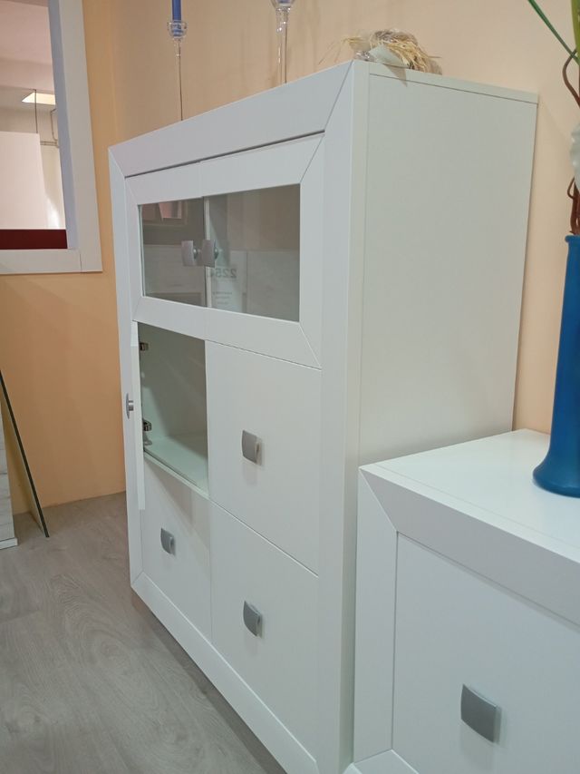 Mueble salón blanco - 2 piezas