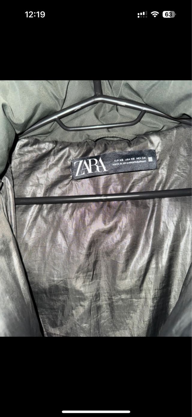 Abrigo Zara verde oliva - Talla M