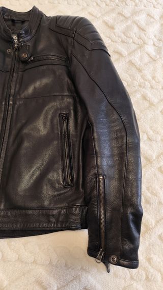 Chaqueta cuero moto vintage