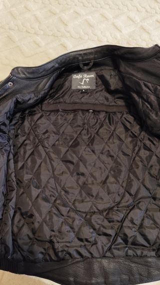 Chaqueta cuero moto vintage