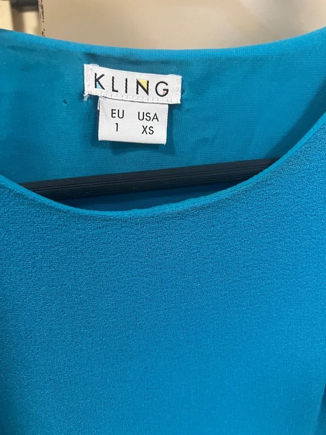 Vestido Kling turquesa talla XS