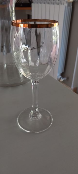Cristalleria Oro: Decanter e bicchieri, 37 pezzi