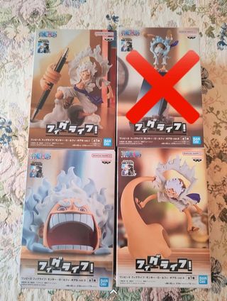 Desktop Figure Set Luffy Gear 5th One Piece