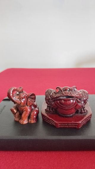 2 Portafortuna: Elefante e Rana