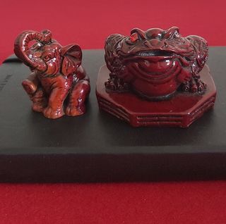 2 Portafortuna: Elefante e Rana