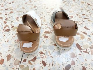 Avarcas menorquinas de Piel con talon piel