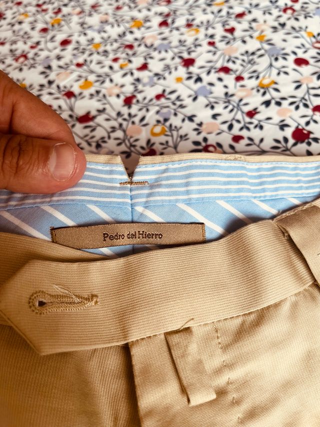 Pantalón beige Pedro del Hierro hombre