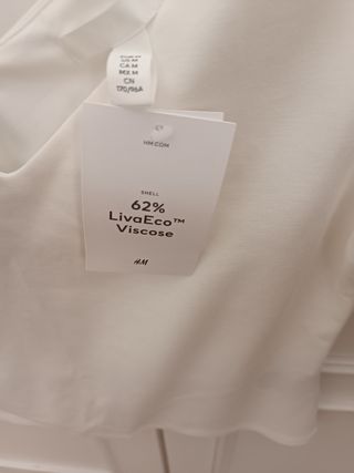 Camiseta blanca HM talla M