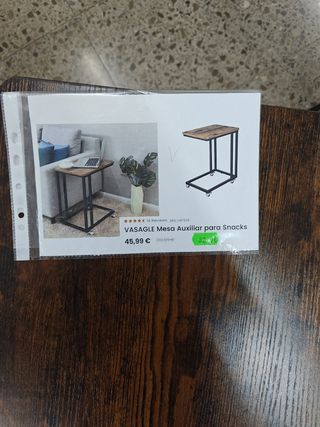 Mesa auxiliar VASAGLE -  C/ruedas