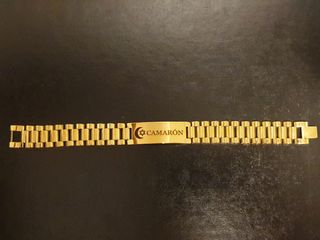 CAMARON DE LA ISLA, ESCLAVA, PULSERA DE ACERO INOX