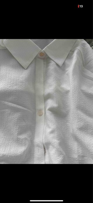 Blusa blanca oversize