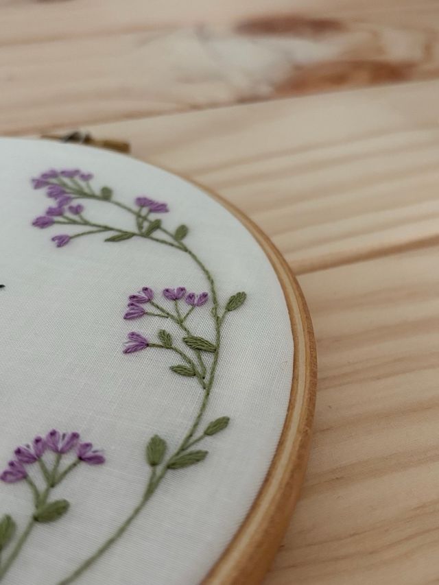 porta anillos Bastidor bordado